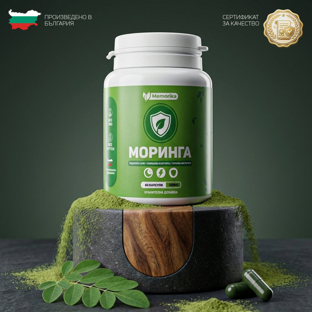 Memorika Моринга - Естествена подкрепа за кортизола и цялостния баланс